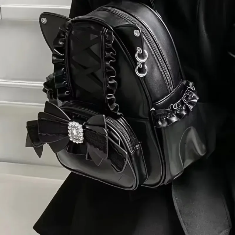 Японская кружевная школьная сумка ita mochila с кошачьими ушками