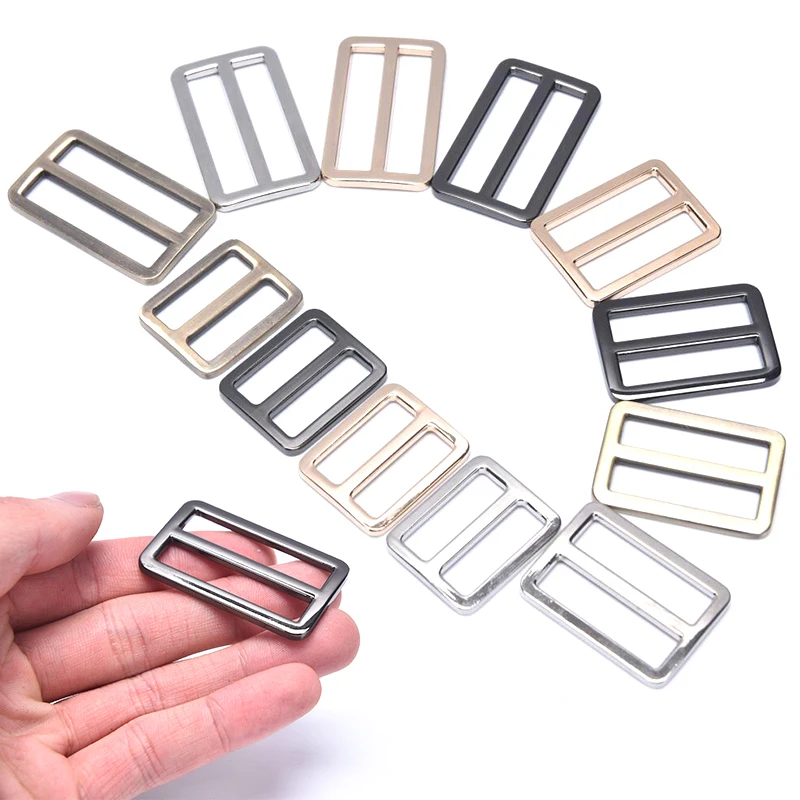 Прямоугольный металлический трехскользящий ремень для рюкзака