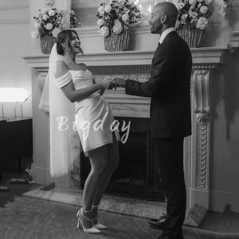 Элегантное короткое свадебное платье - Фотография_4