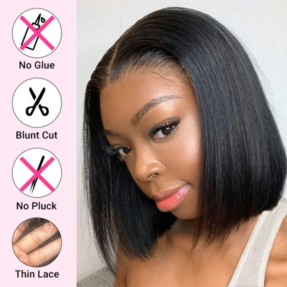 Bone straight короткие парики боб - Фотография_3