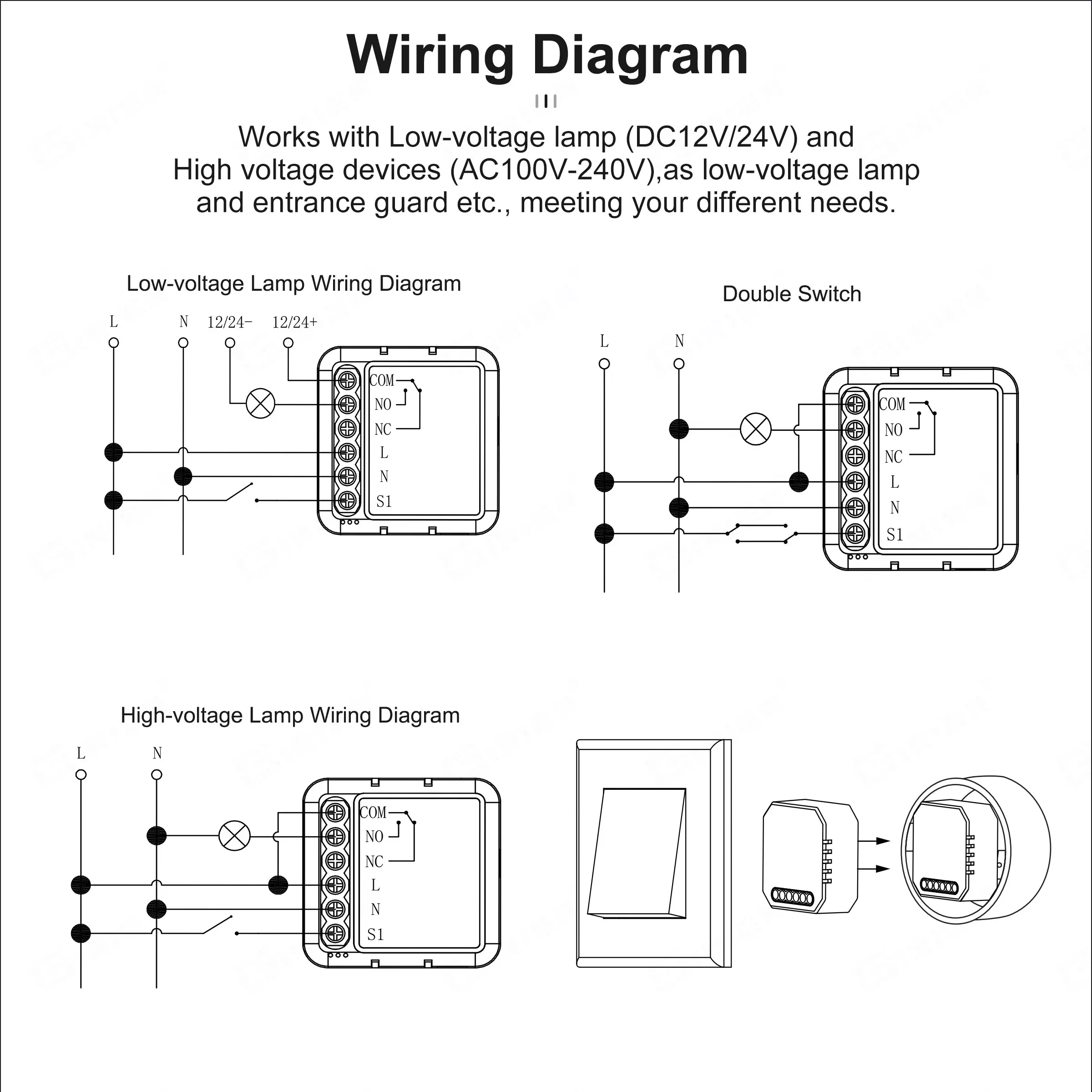 Girier smart zigbee модуль переключателя - Фотография_2