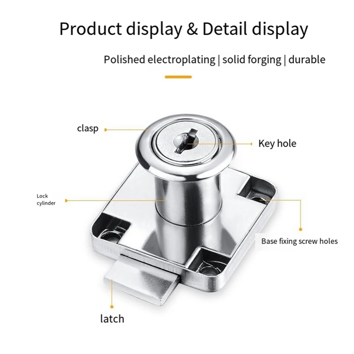 Abfa замок для ящика офисного стола из цинкового сплава - Фотография_2