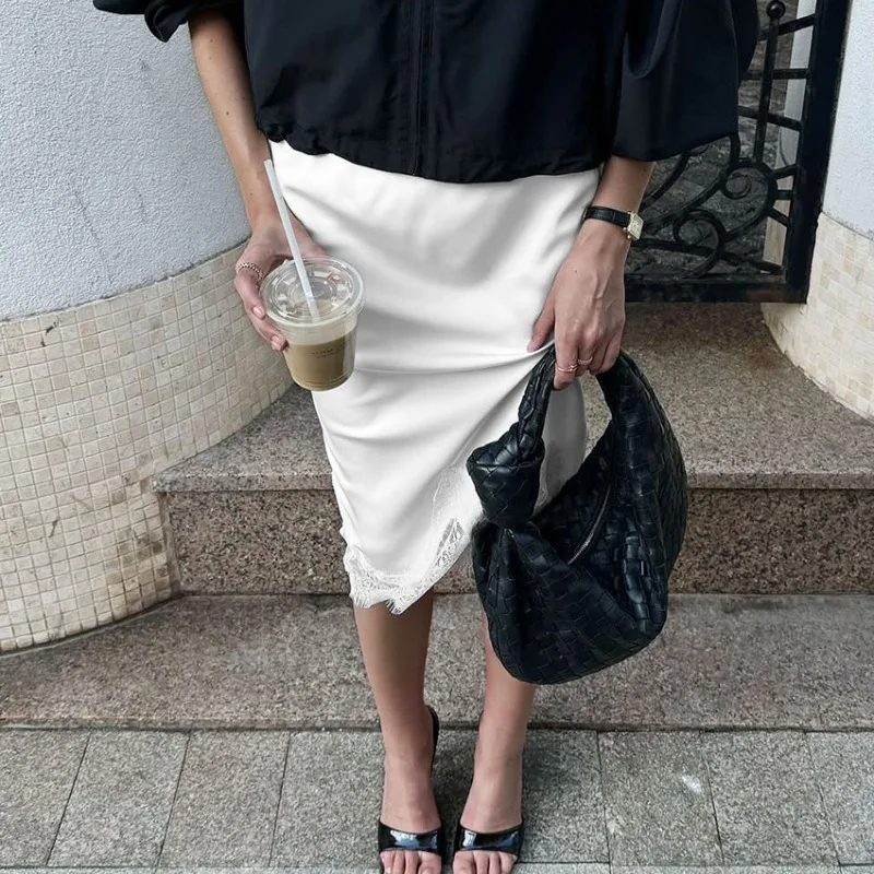 Tuularose белая кружевная юбка - Фотография_4