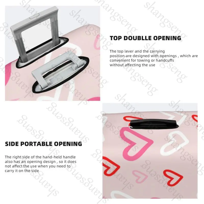 Love heart travel luggage cover - Фотография_3