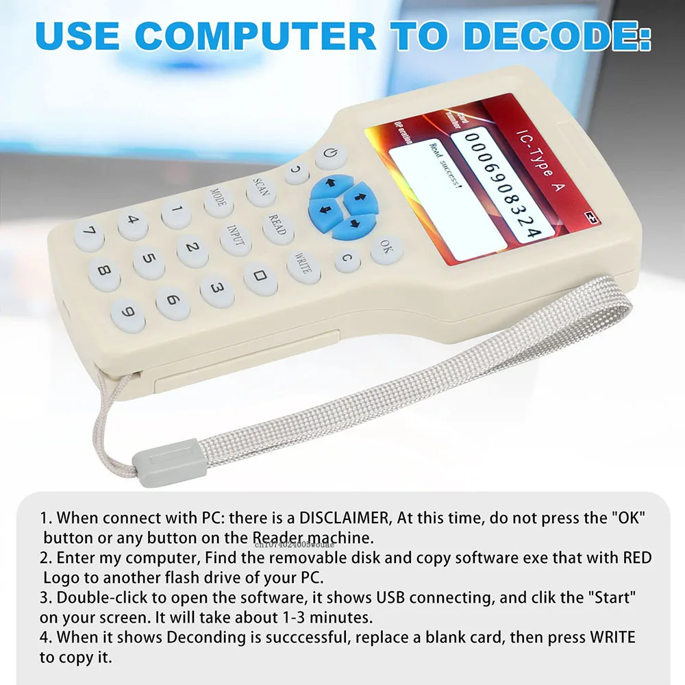 10-частотный nfc-считыватель смарт-карт - Фотография_5