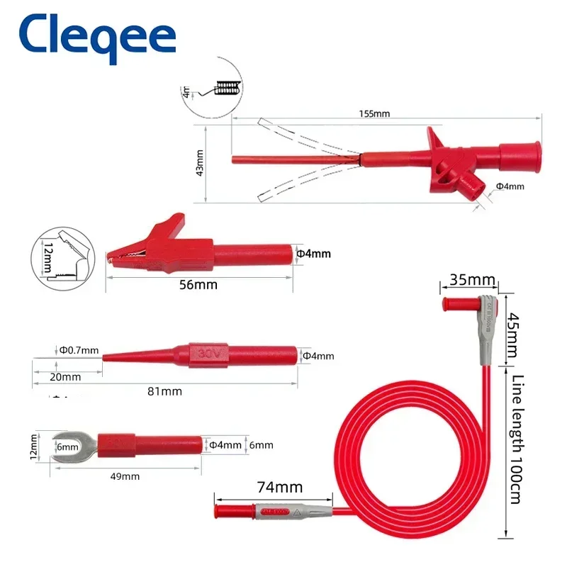 Комплект тестовых проводов для мультиметра серии cleqee p1300 - Фотография_5