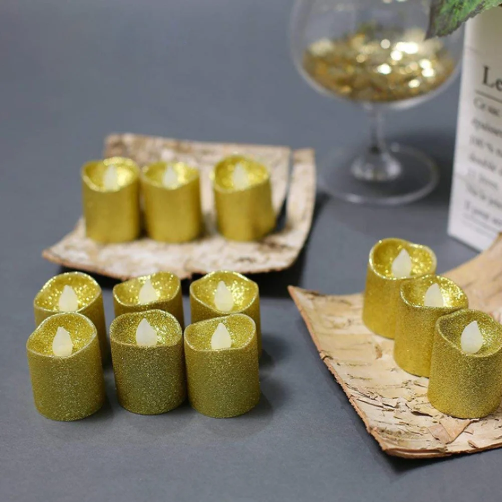 Блестящие электрические свечи беспламенные - Фотография_5