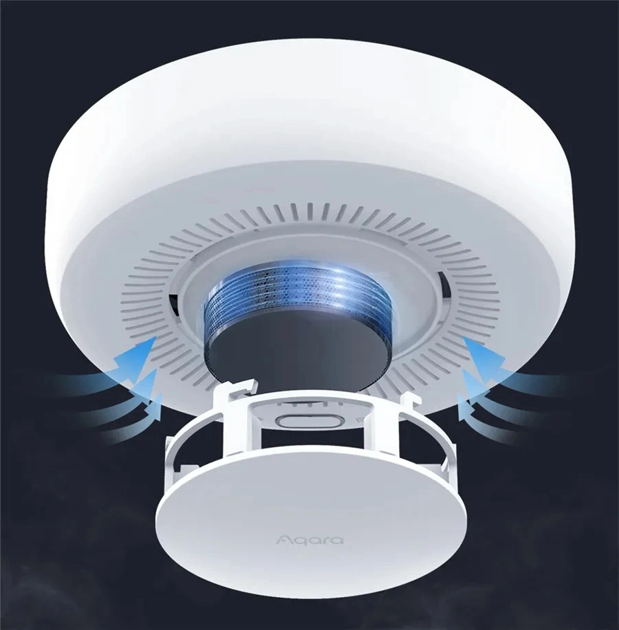 Aqara детектор дыма датчик пожарной сигнализации монитор zigbee 3 - Фотография_4
