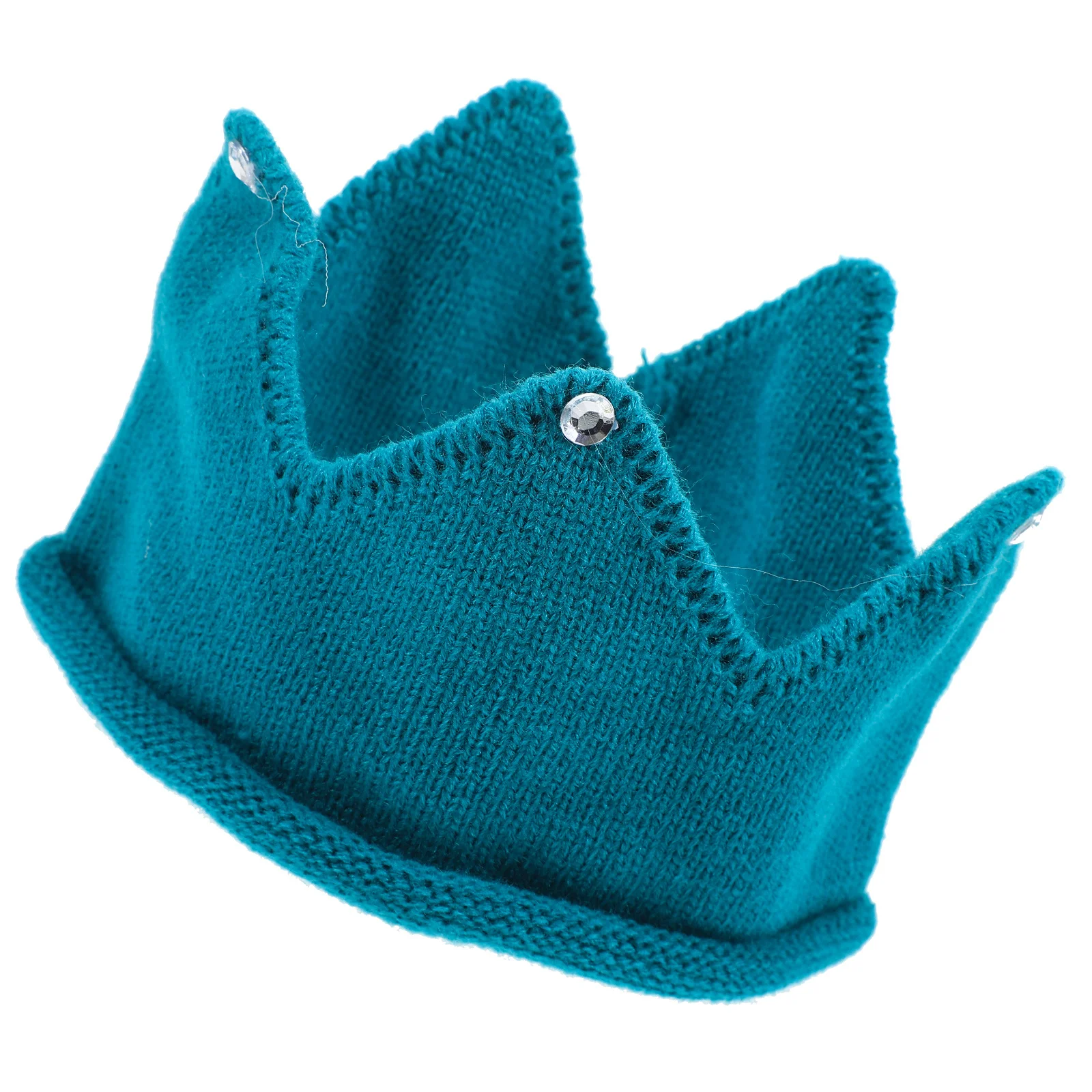 Детская вязаная шапка с короной для дня рождения - Фотография_4