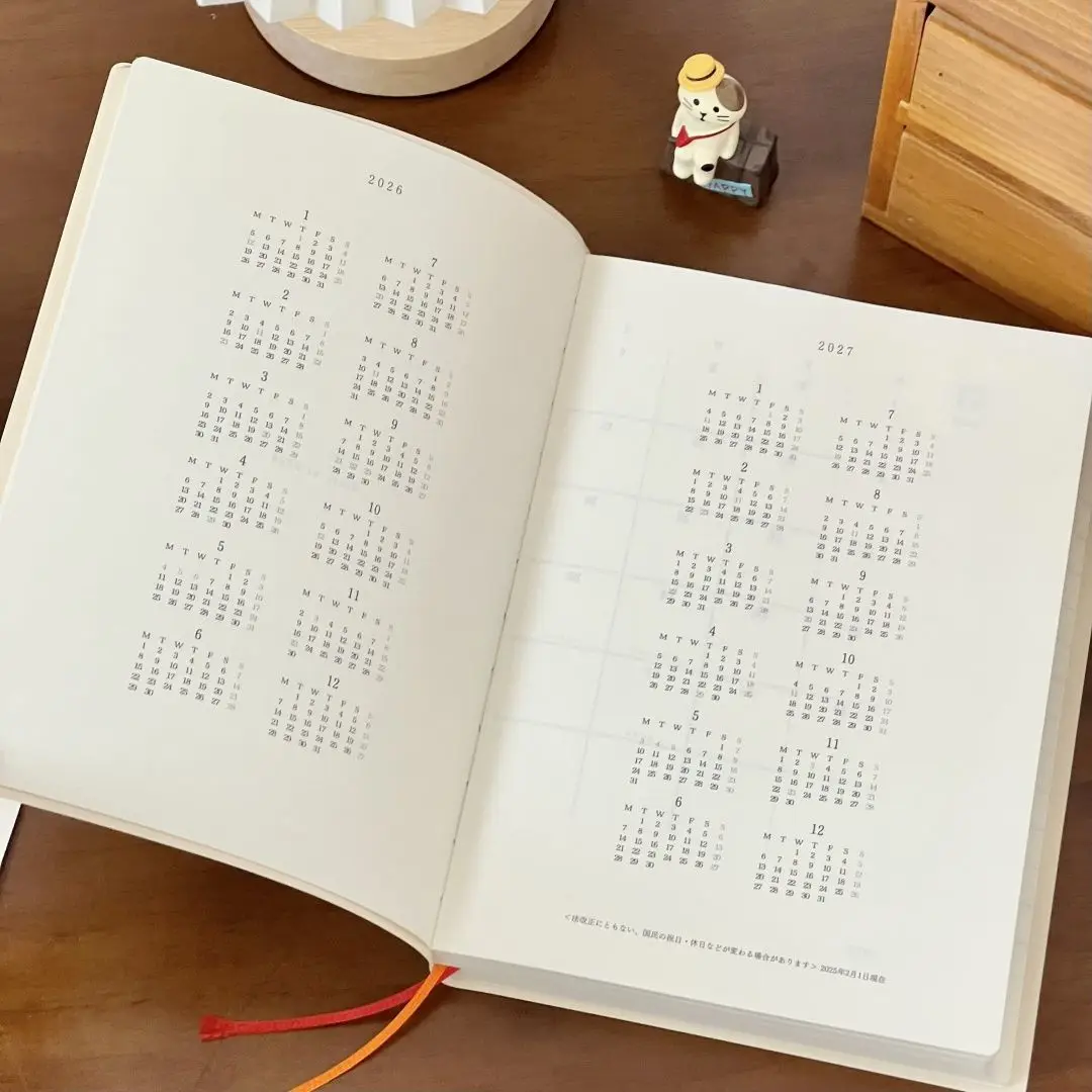 2026 японский простой блокнот-планировщик - Фотография_2