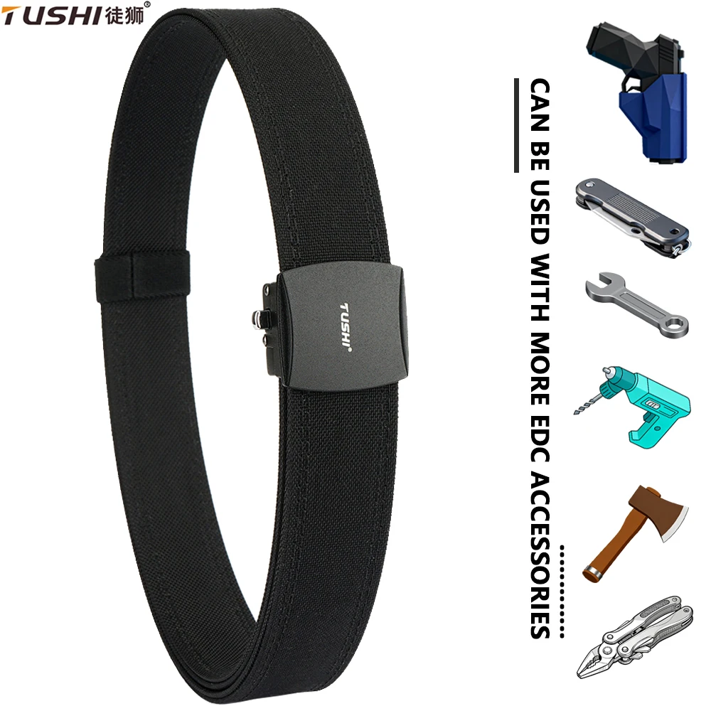Tushi жесткий военный мужской ремень с быстросъемной пряжкой