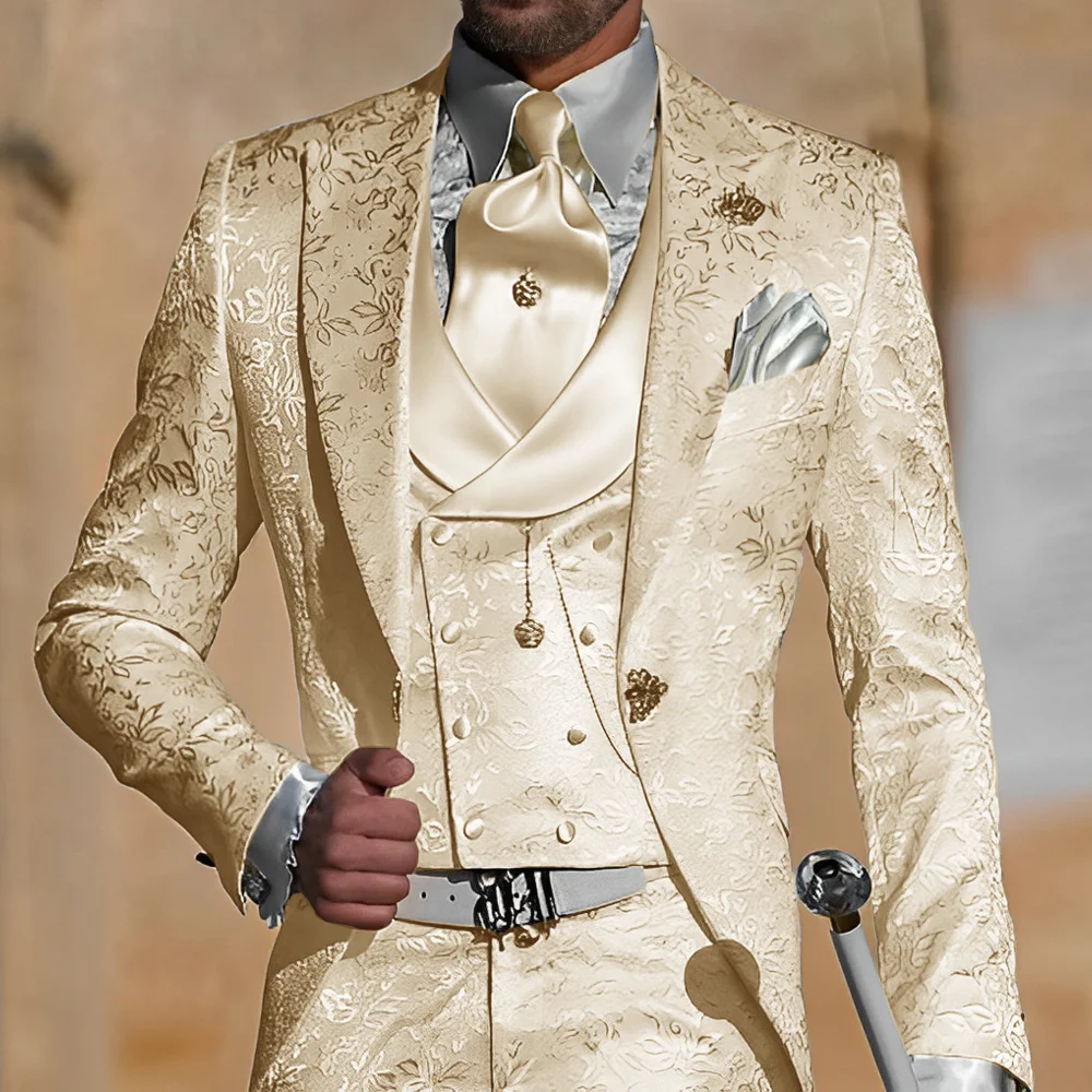 Жаккардовый мужской костюм - Фотография_6