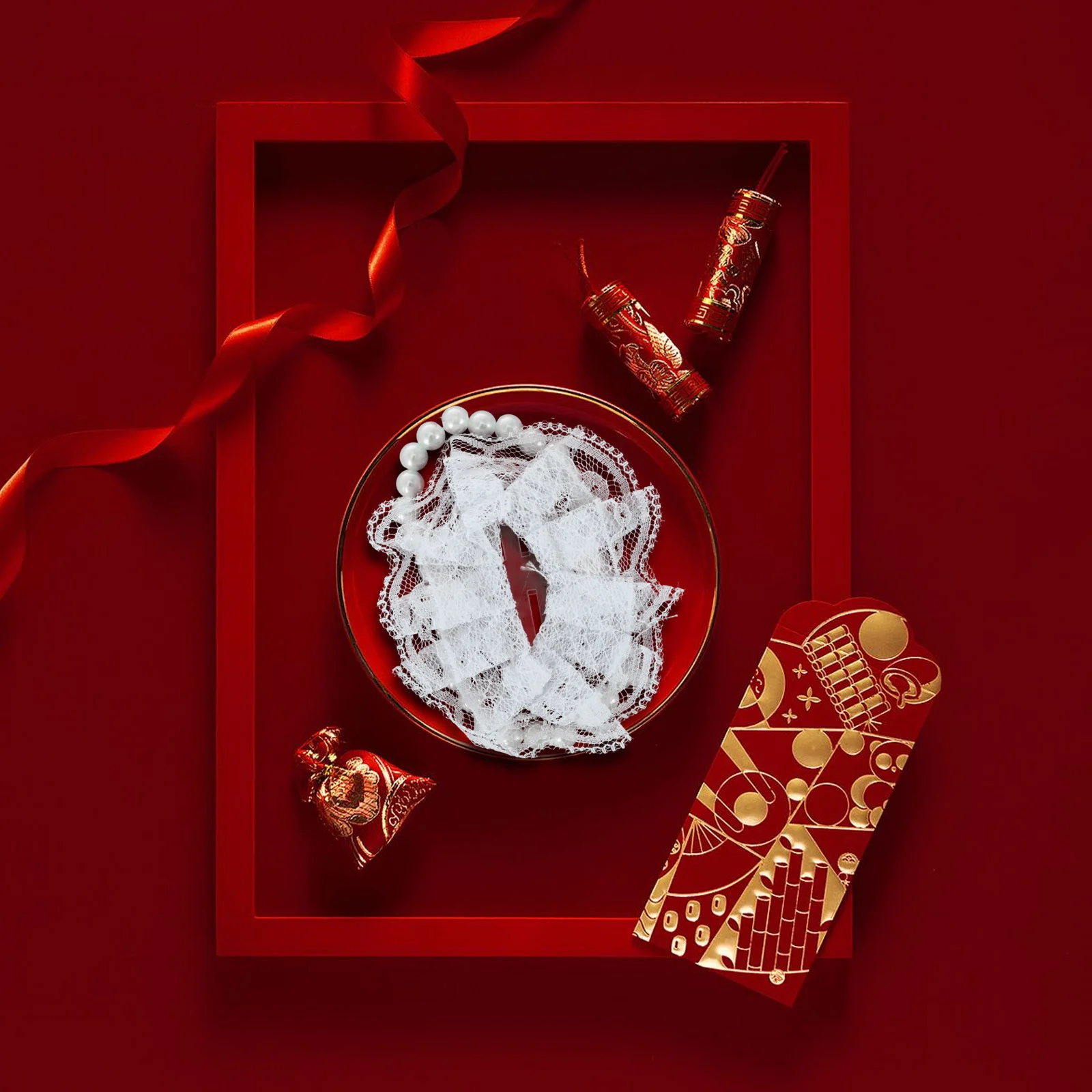 Жемчужные наручные цветы для подружки невесты