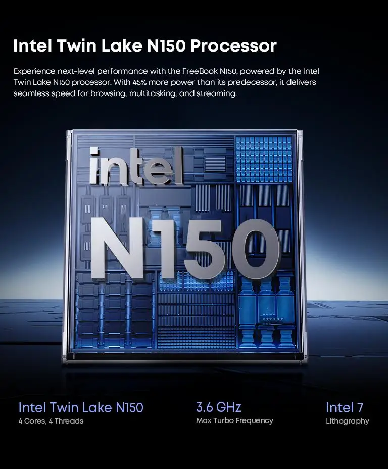 Chuwi freebook планшет ноутбук 2-в-1 intel n150 13 - Фотография_6