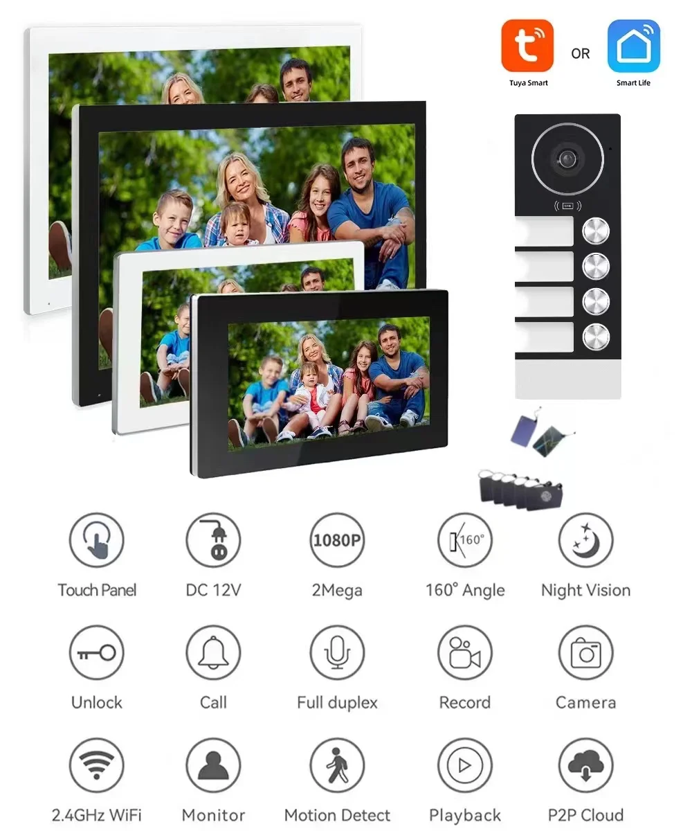 Multifamily tuya wi-fi видеодомофон - Фотография_2