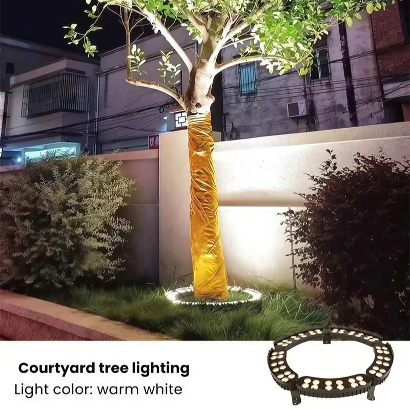 Садовые фонари светодиодное rgb освещение для обнимания деревьев 1 шт - Фотография_2