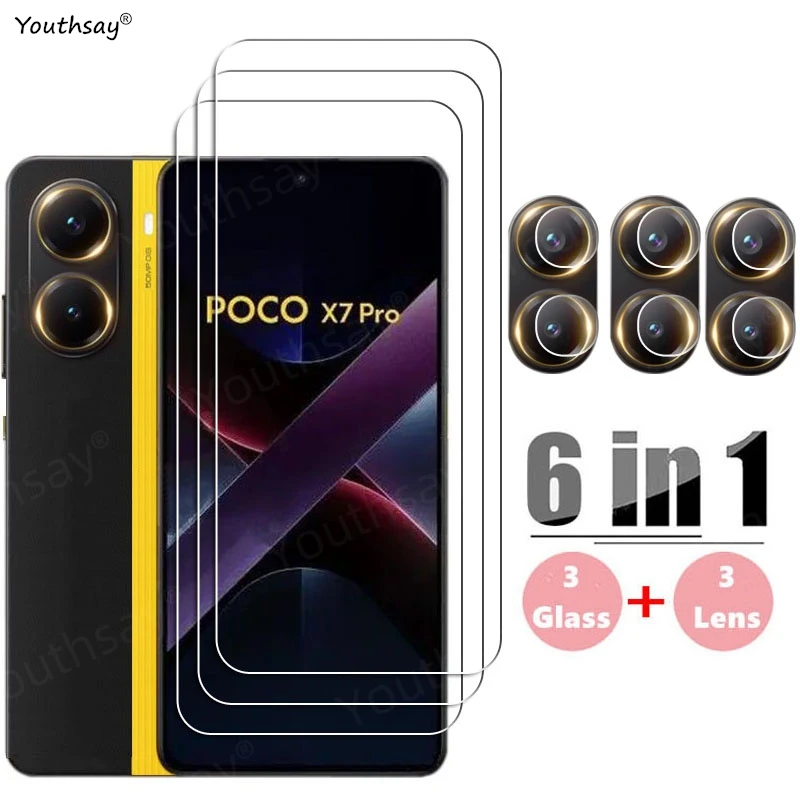 Стекло full gule для poco x7 pro