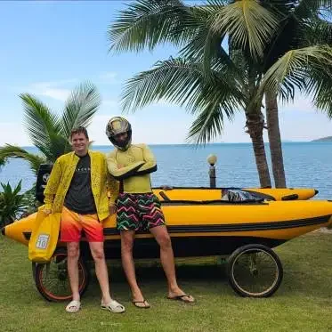 Высокоскоростная складная надувная лодка-катамаран из пвх hypalon длиной 4 - Фотография_6