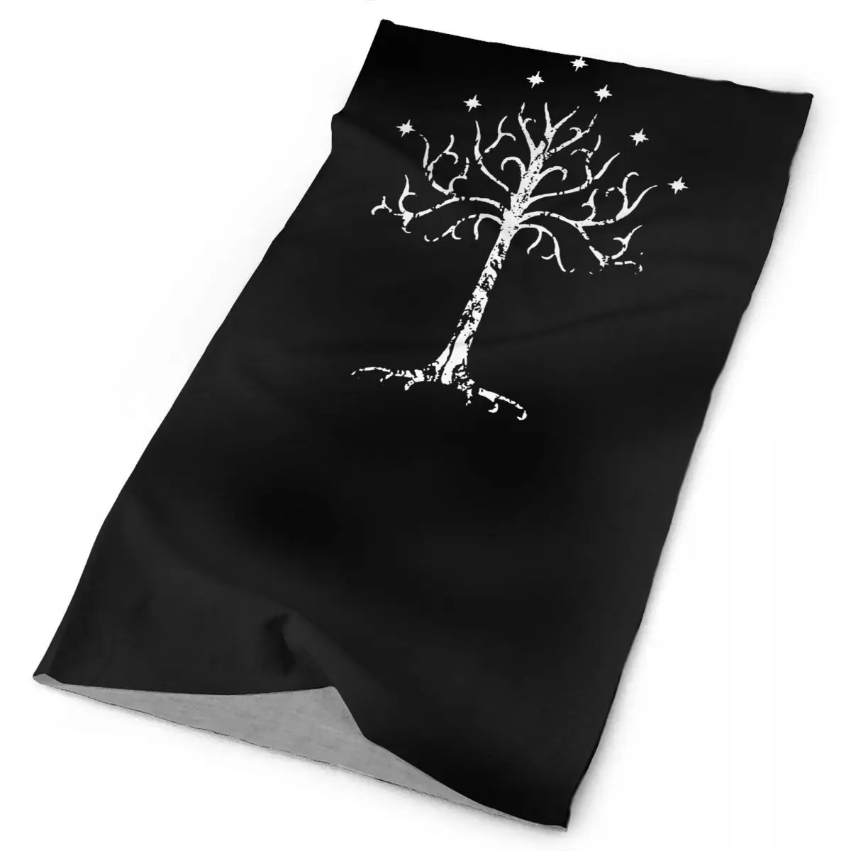 Белая бриллиантовая маска mordor для шеи средней земли - Фотография_2