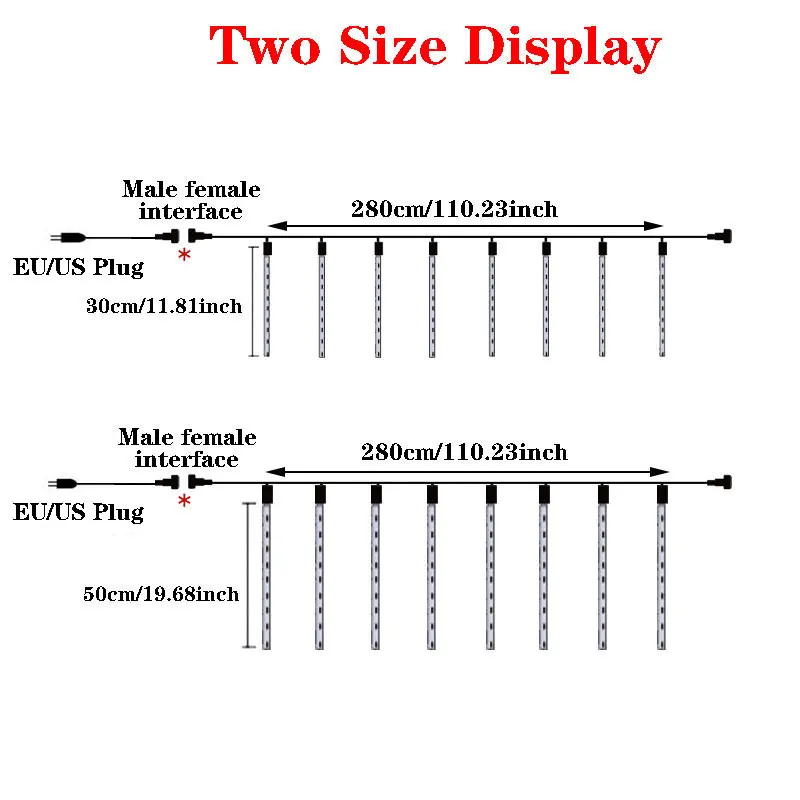 Светодиодный метеоритный дождь - Фотография_4