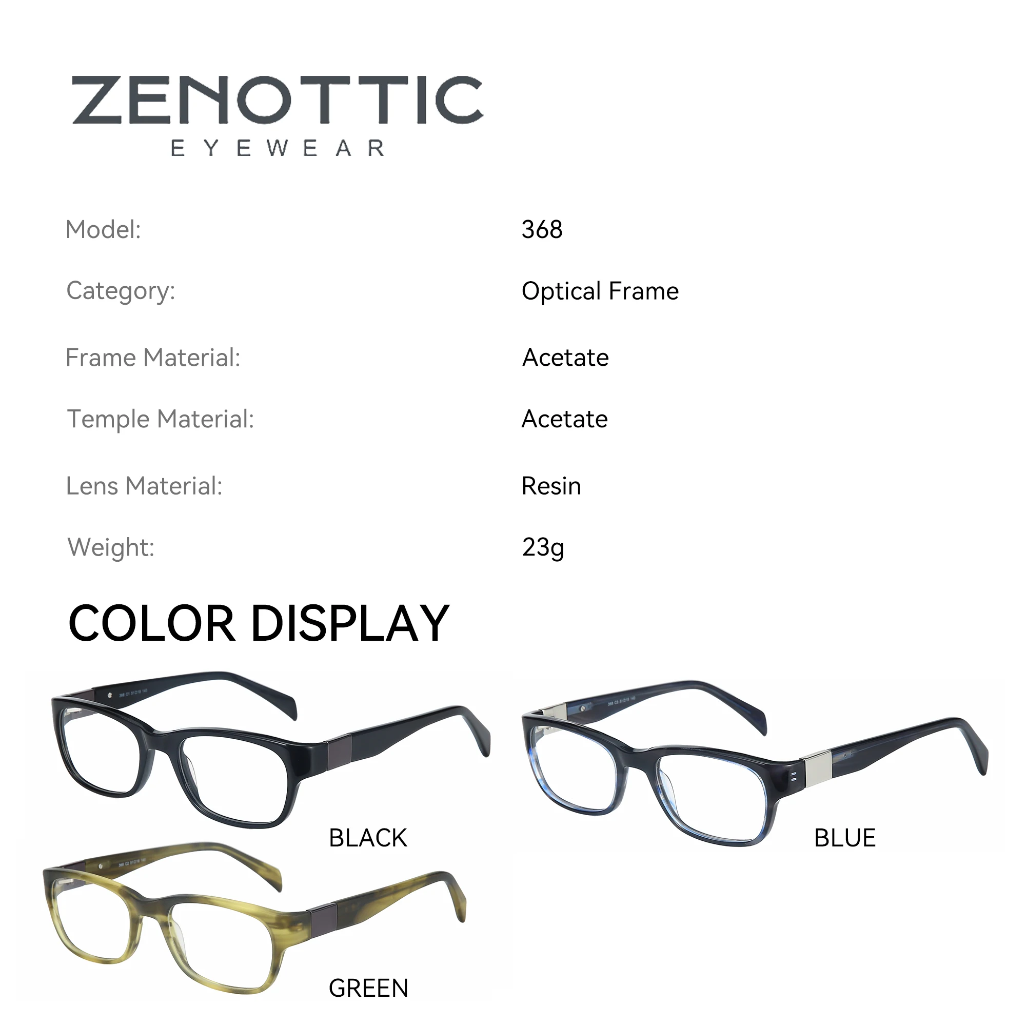 Zenottic модные прямоугольные прогрессивные - Фотография_4