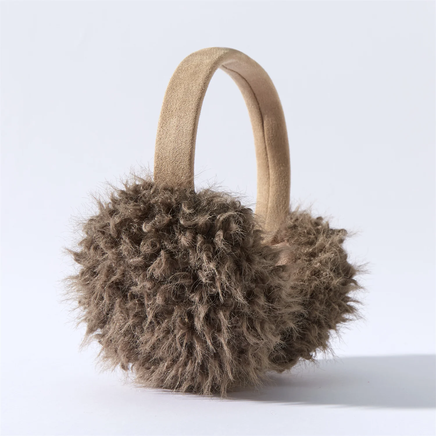 Anjj новые вьющиеся плюшевые наушники - Фотография_4