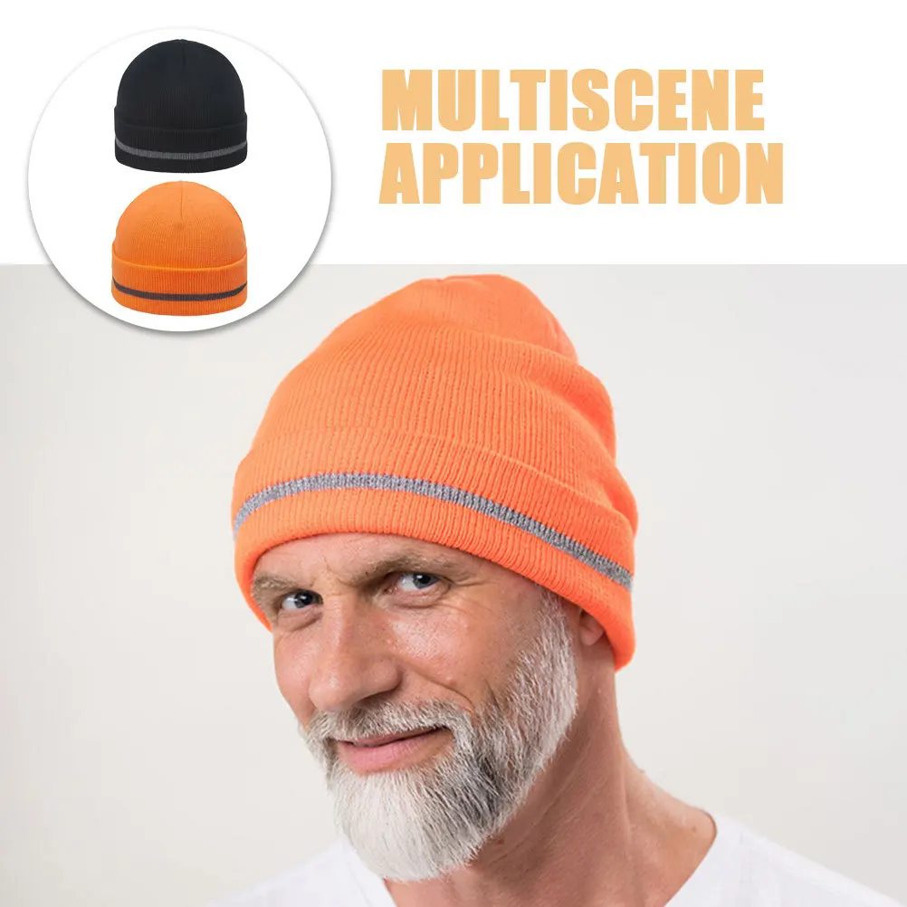 Светоотражающая вязаная шапка-бини - Фотография_6