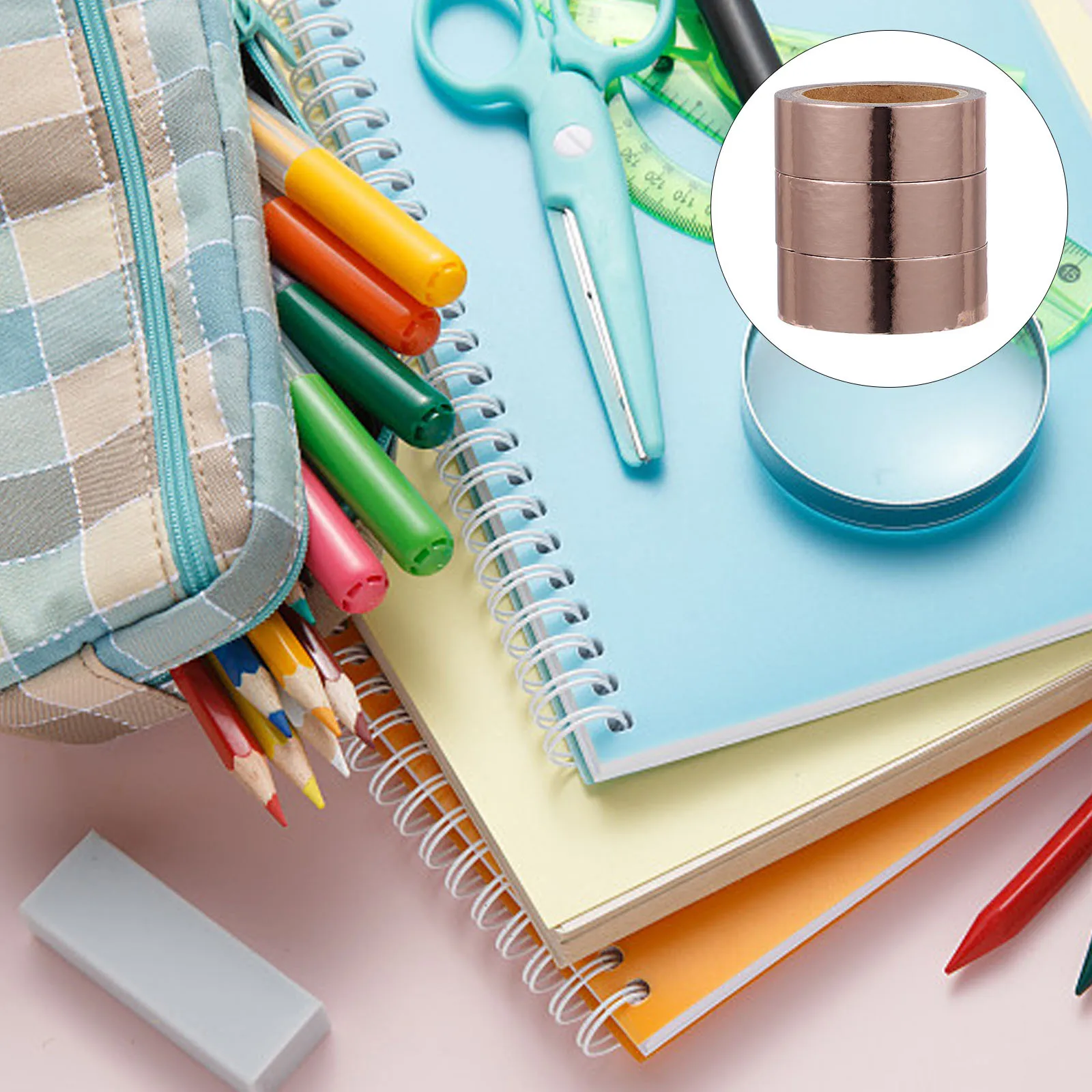 3 рулона декоративной металлической ленты васи