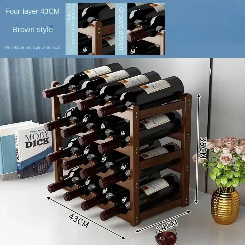 Красная декоративная стойка winerack - Фотография_6