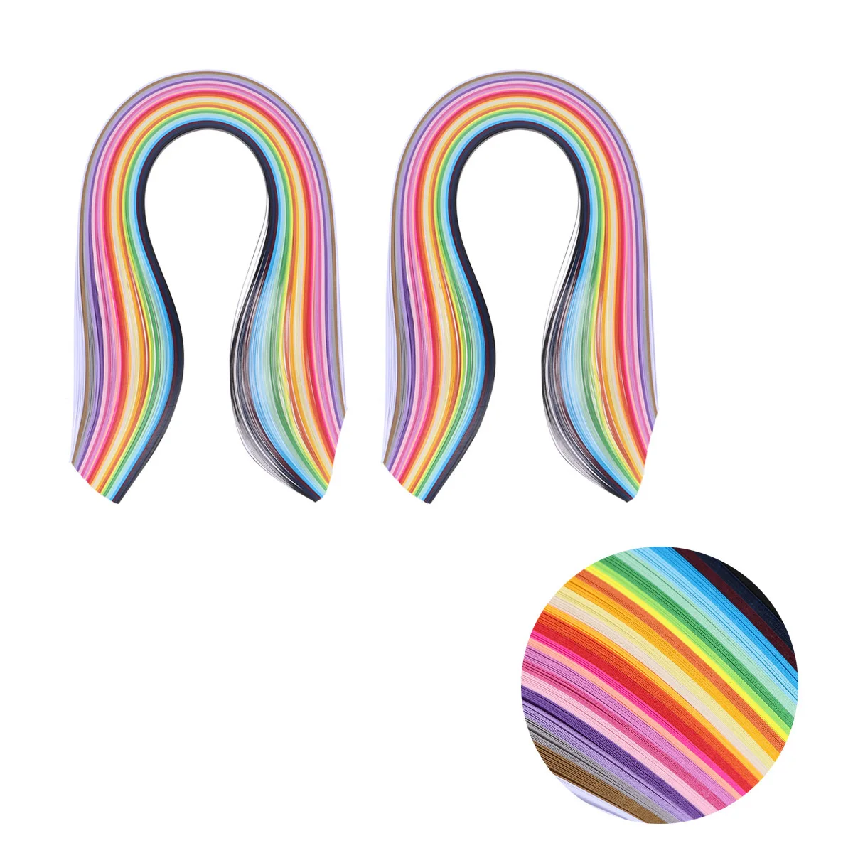 26 цветных бумажных полосок для квиллинга толщиной 5 мм - Фотография_2