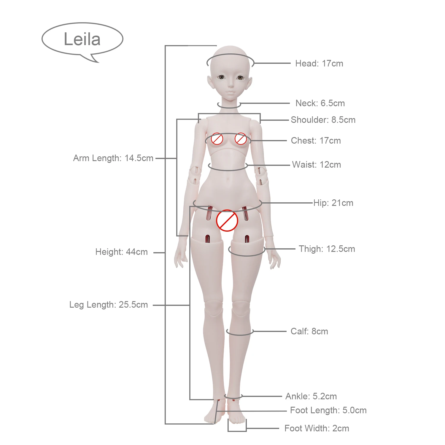 Joybjd leila bjd doll 1/4 fullset - Фотография_6