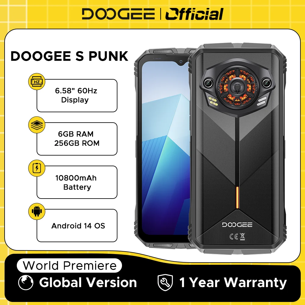 Мировая премьера doogee s punk прочный телефон со светодиодным эффектом 6