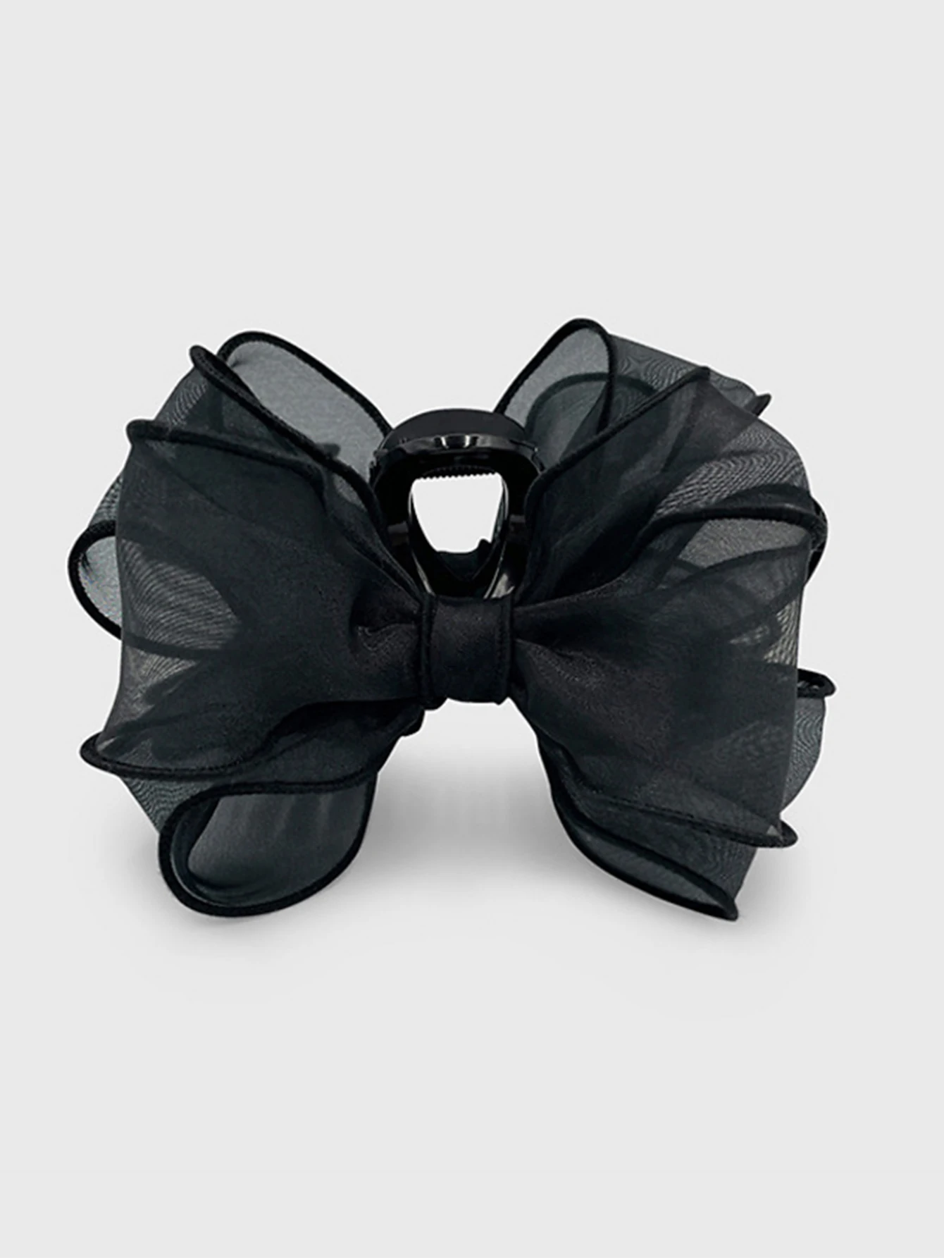 Lystrfac модная сетчатая заколка для волос с бантом для женщин - Фотография_2