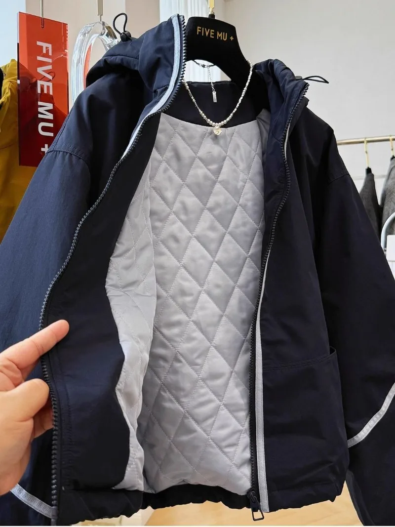 Винтажная короткая ветровка для женщин - Фотография_6