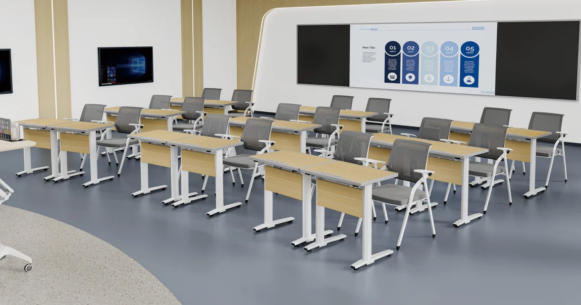 Американский современный классный стол и набор стульев - Фотография_4