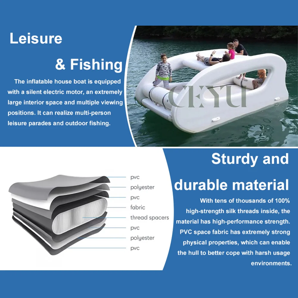 Роскошная маленькая электрическая жесткая надувная домашняя лодка - Фотография_3