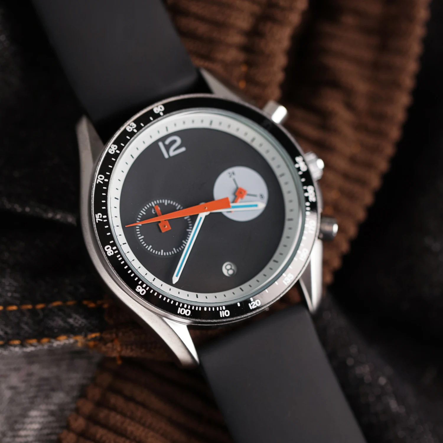 Новые мужские часы с круглым большим циферблатом - Фотография_6