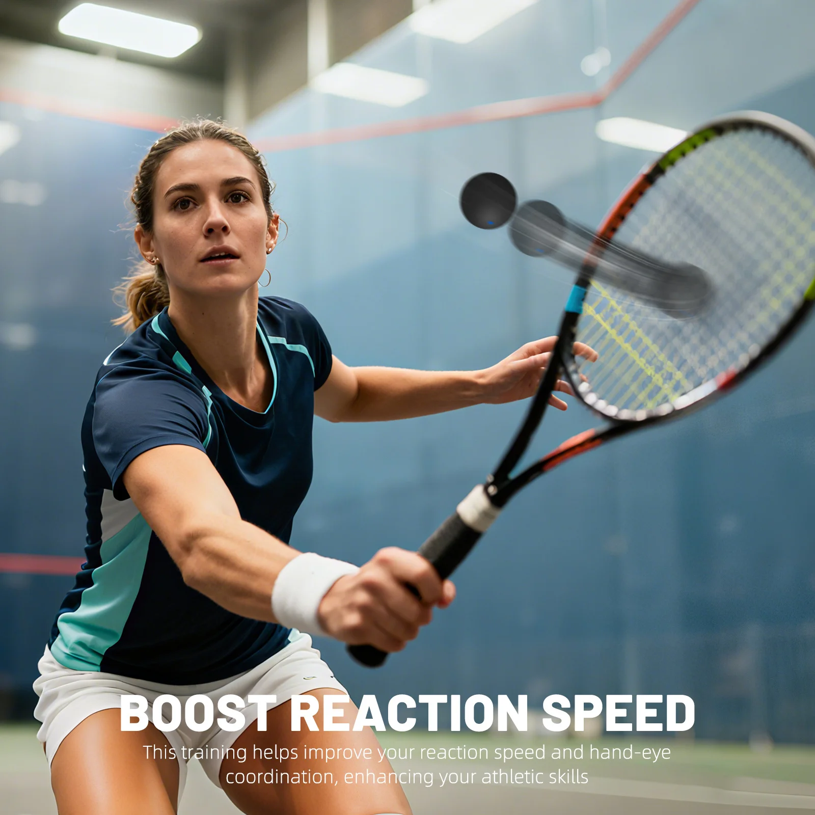 Тренировочный прыгающий мяч для сквоша для тренировок и соревнований - Фотография_2