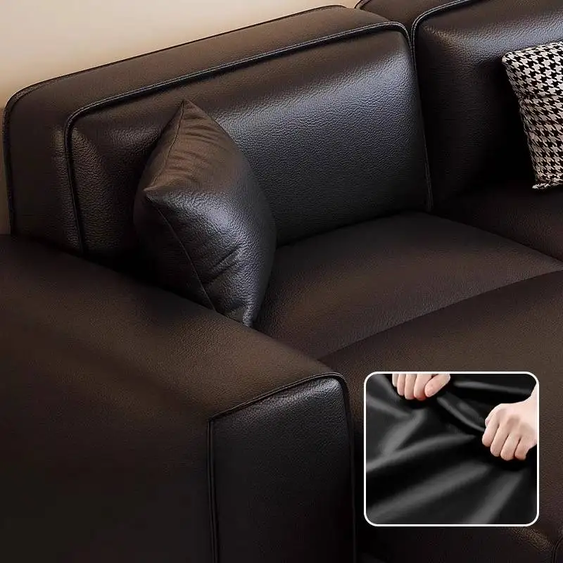 Классический черный диван для гостиной - Фотография_5