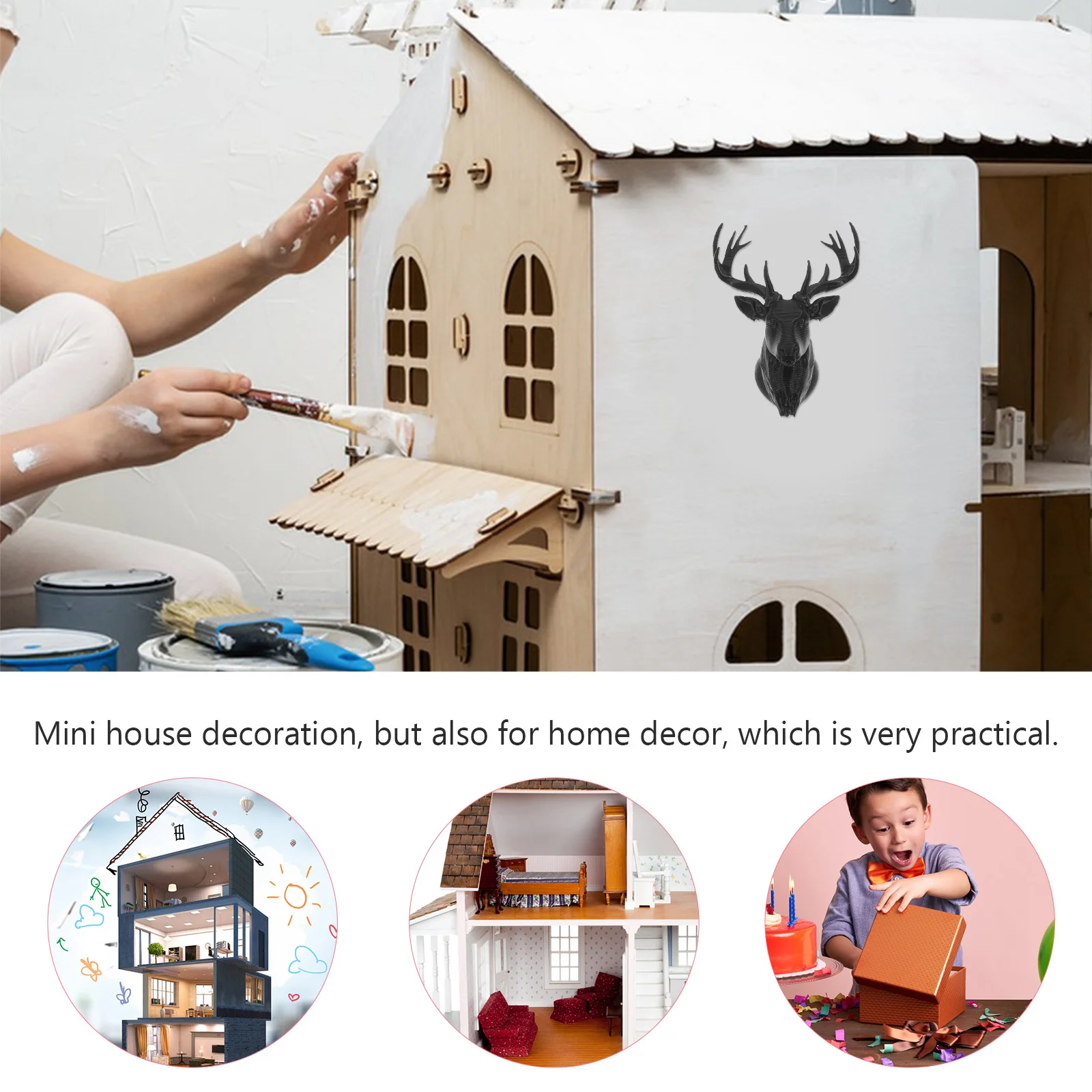 Мини-скульптура головы оленя - Фотография_4