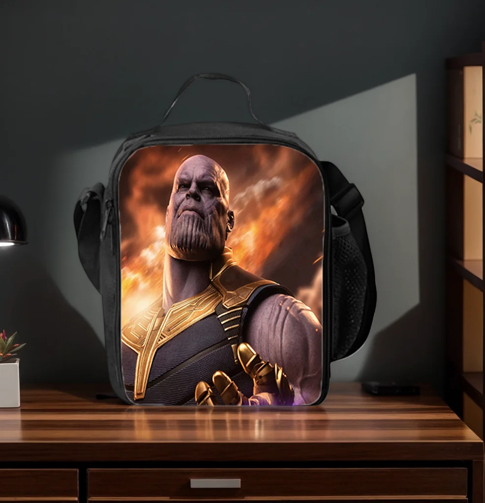 Горячая детская сумка для обеда унисекс thanos marvel