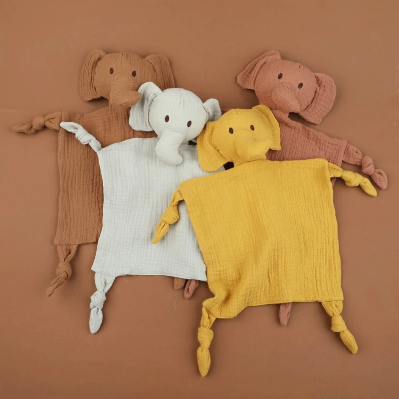 Новое хлопковое марлевое детское полотенце с принтом кролика - Фотография_4