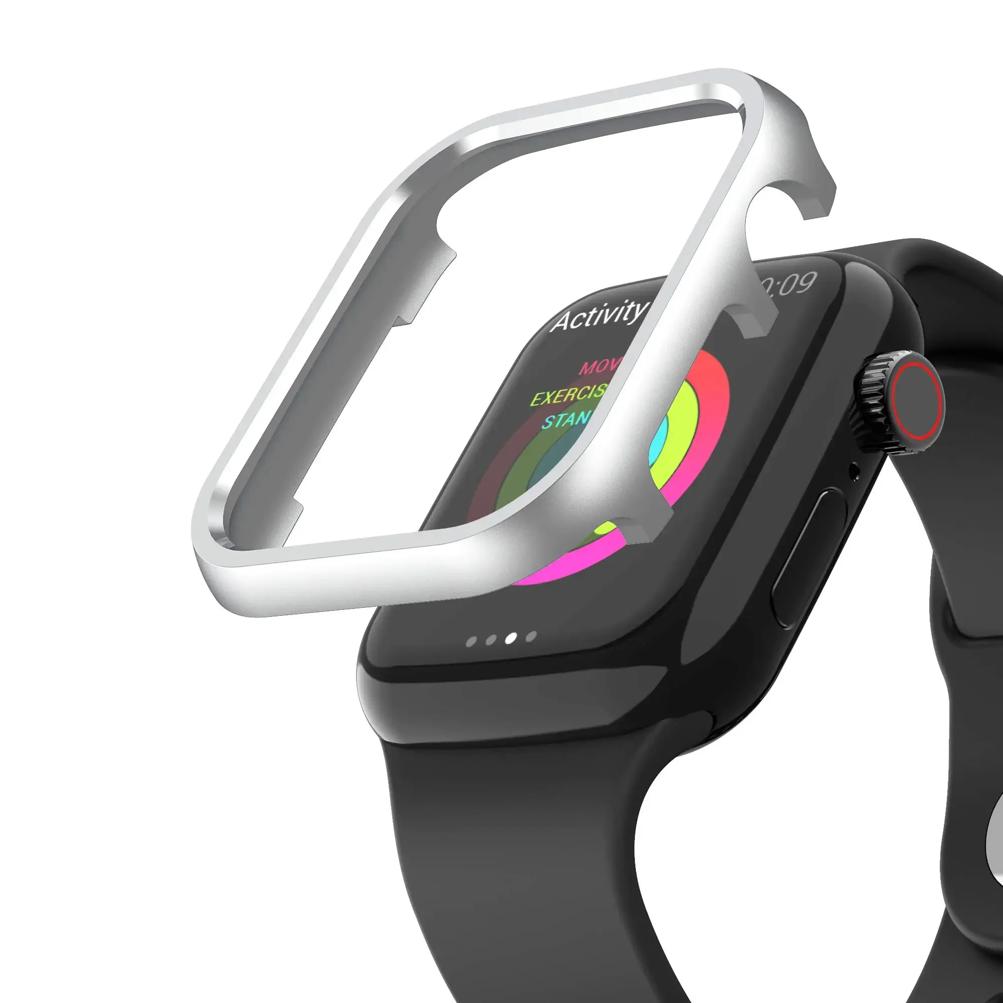 Легкая металлическая защитная рамка для iwatch серии 9 - Фотография_5