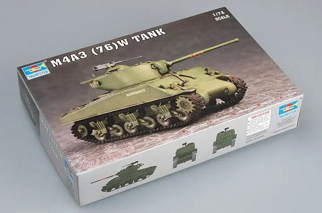 1/72 sherman m4a3 (76)w танк военная