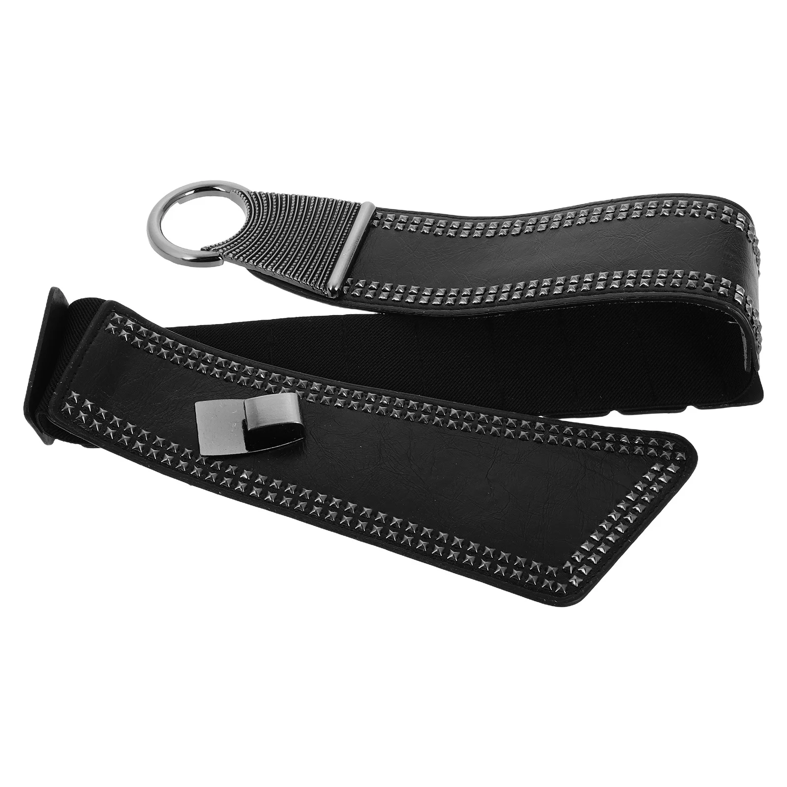 Модный эластичный пояс в стиле панк для женщин - Фотография_5