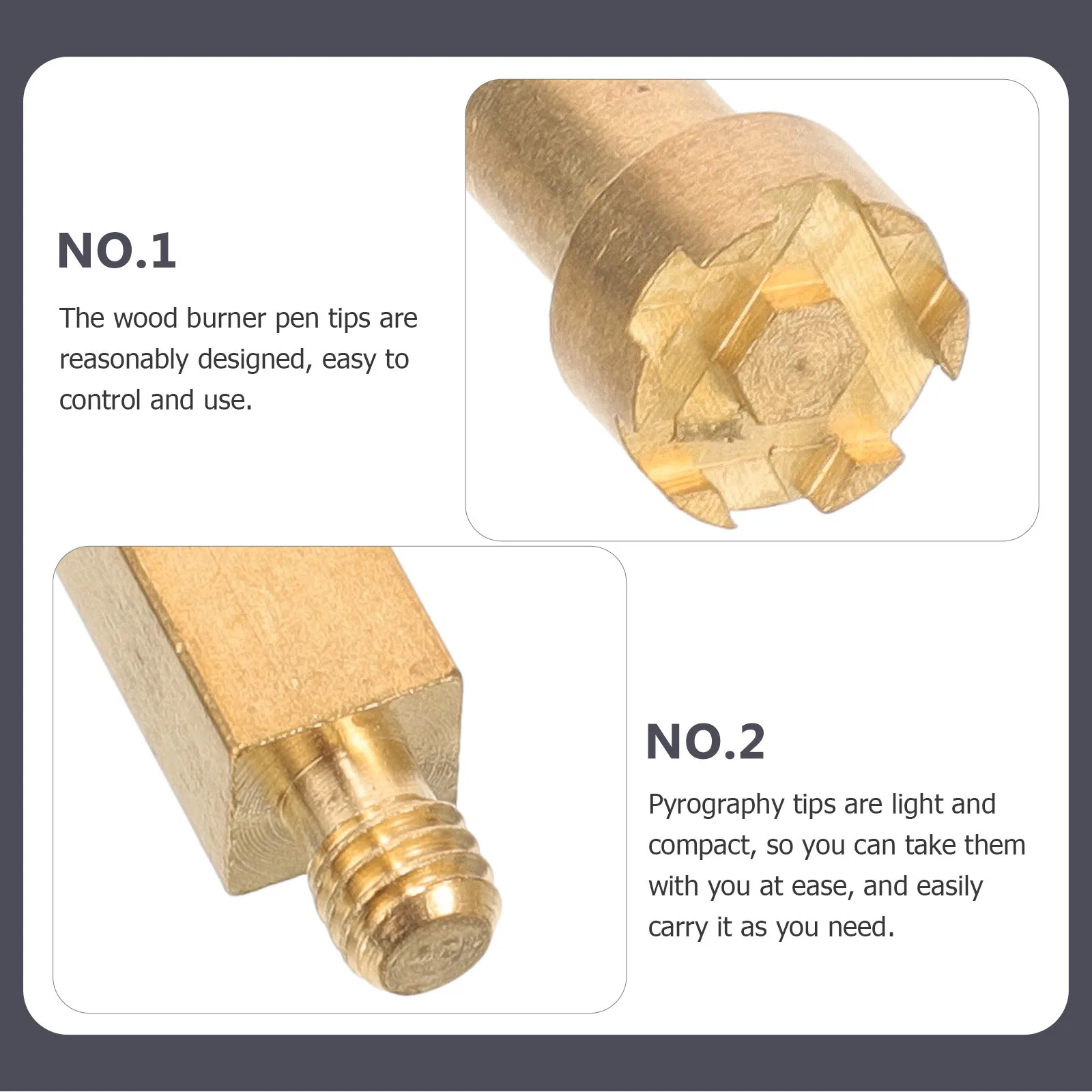 Сменные металлические наконечники для пирографии