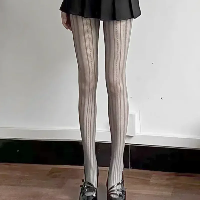 Женские сексуальные кружевные ажурные чулки в стиле лолиты - Фотография_5