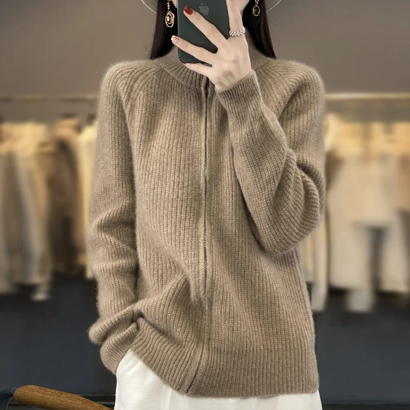 Кардиган на молнии из 100% чистой - Фотография_6