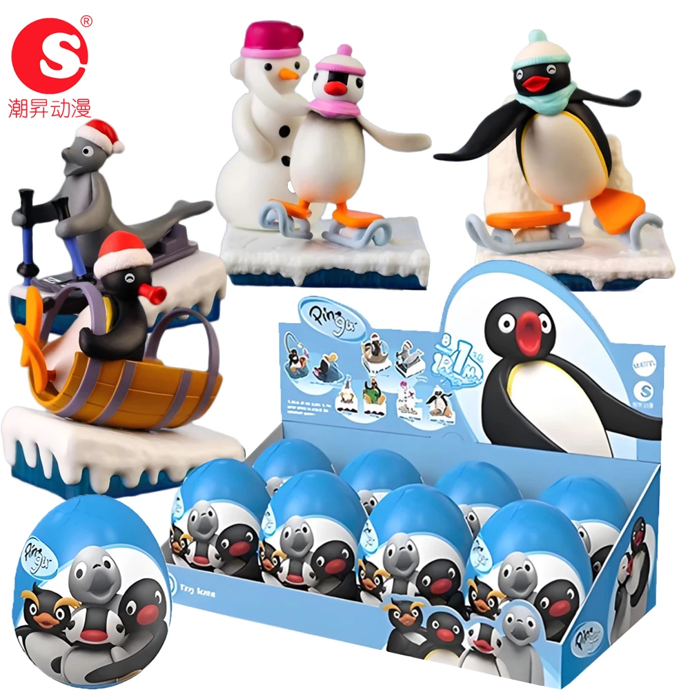 Подлинная слепая коробка pingu gashapon