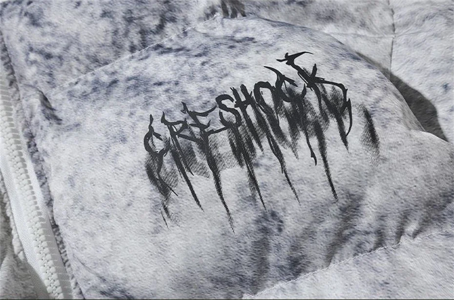 Зимняя парка с принтом тай-дай - Фотография_4